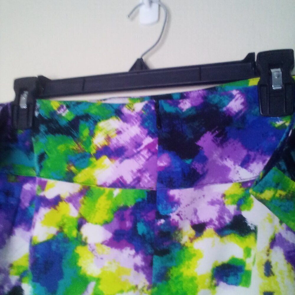 Lane Bryant Skirt 24 Women Straight Pencil Knee Length Pattern Colorful - Picture 14 of 15